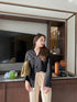 WANWAN Collar Down Front Pockets Shirts